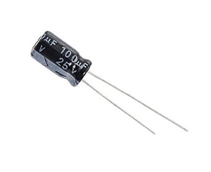COND. ELECTROLITICO 100UF 25V